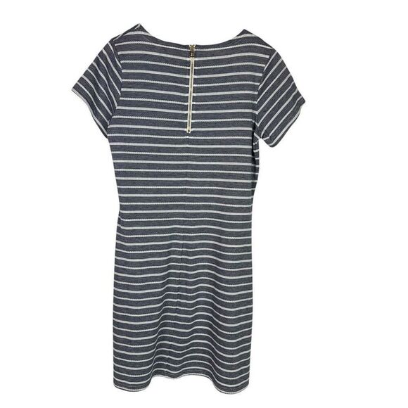 STS Sail to Sable Short Sleeve Navy White Dress Striped Size Large - Picture 2 of 7
